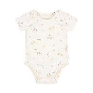 Romper korte mouw Wit Little Safari