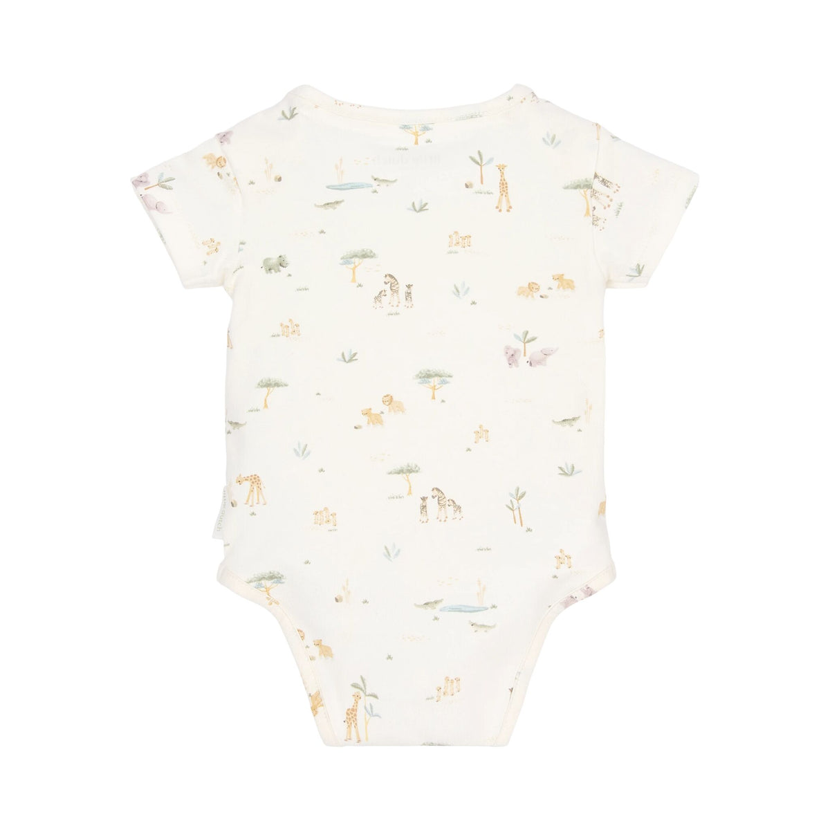 Romper korte mouw Wit Little Safari