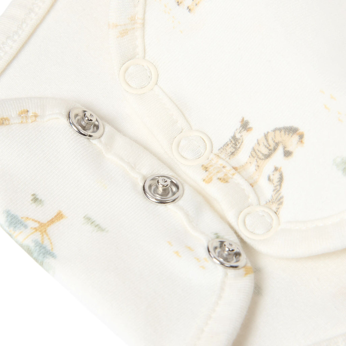Romper korte mouw Wit Little Safari