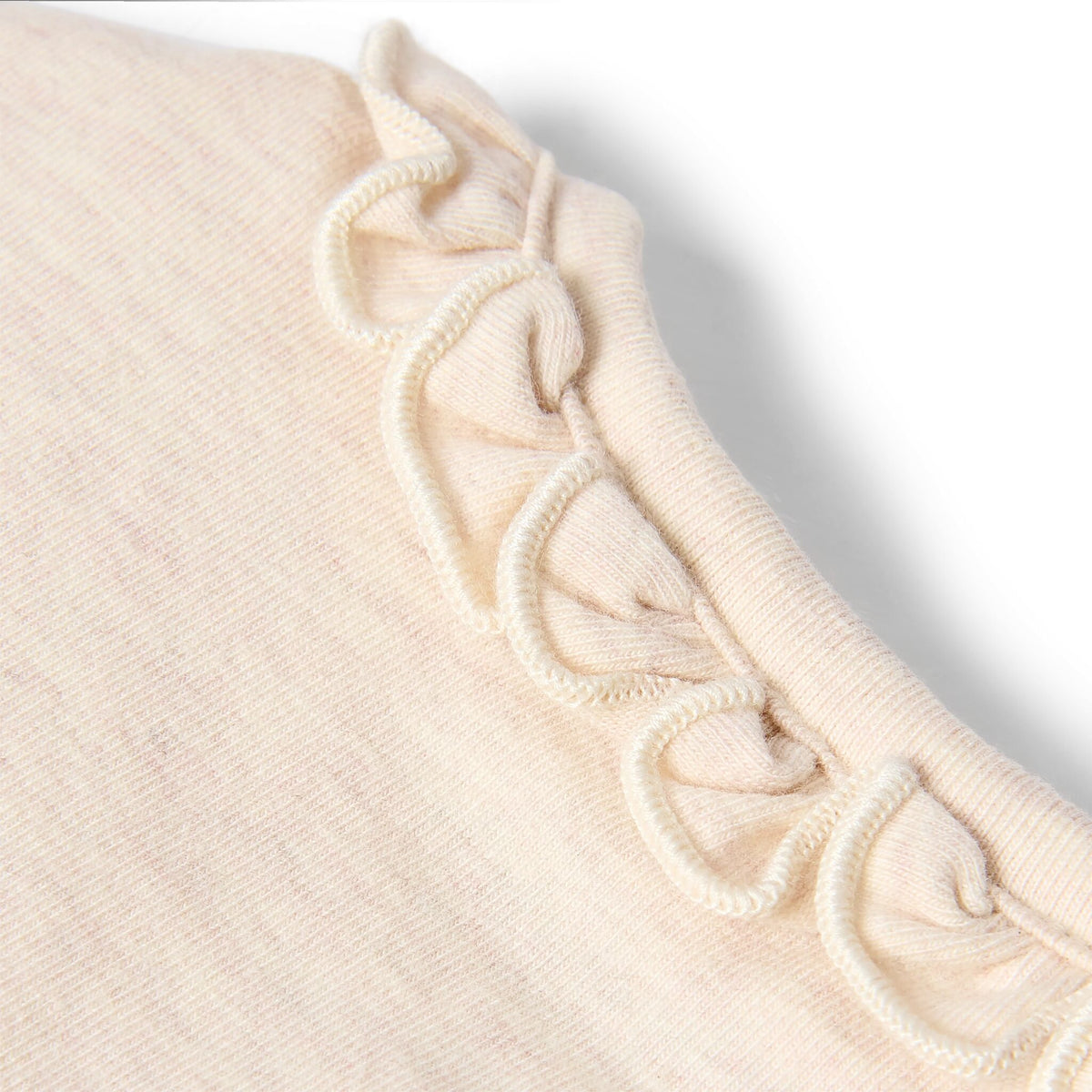 Romper lange mouw Beige met Ruches