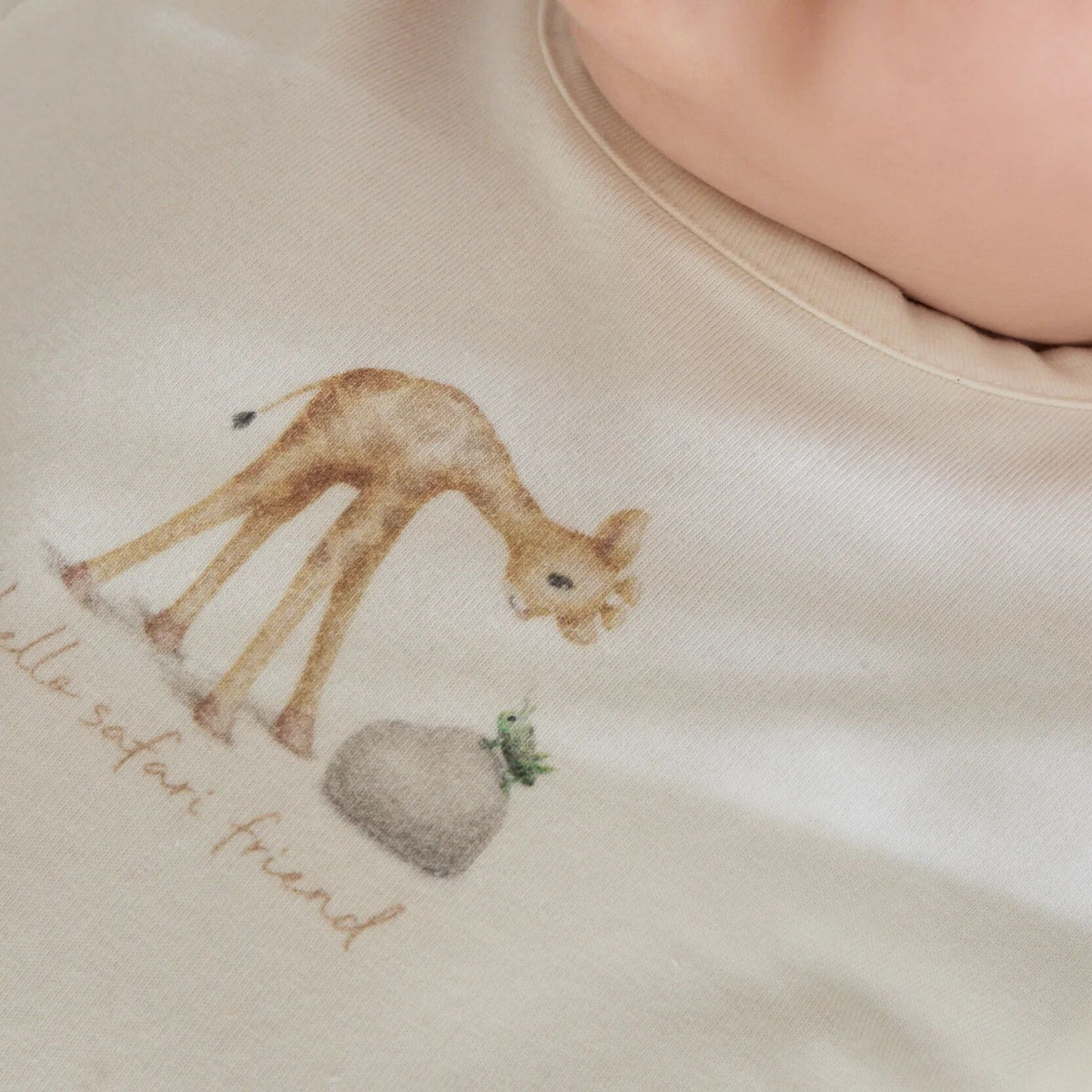 Shirt lange mouwen Crème