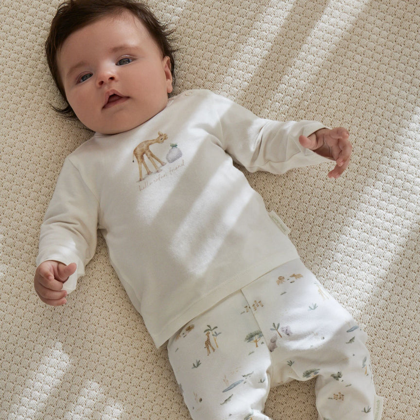 Shirt lange mouwen Crème