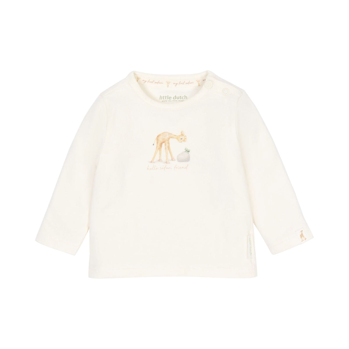Shirt lange mouwen Crème