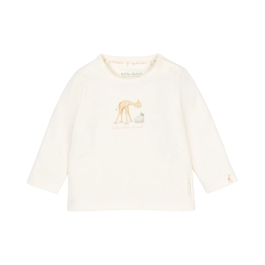 Shirt lange mouwen Crème