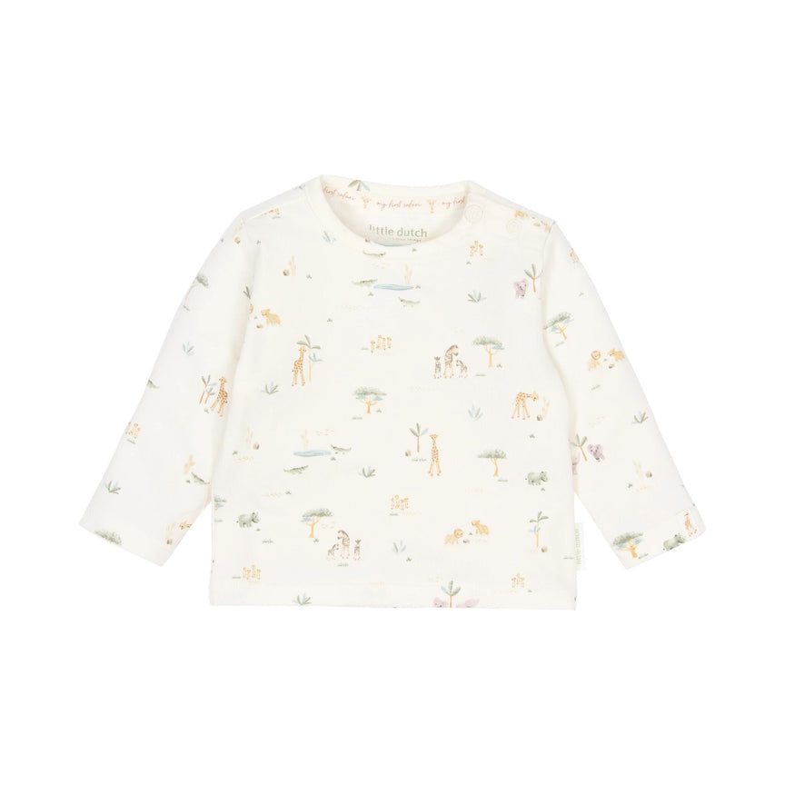 Shirt lange mouwen Wit Little Safari