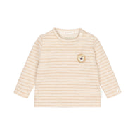 Shirt lange mouwen Streepjes Bruin