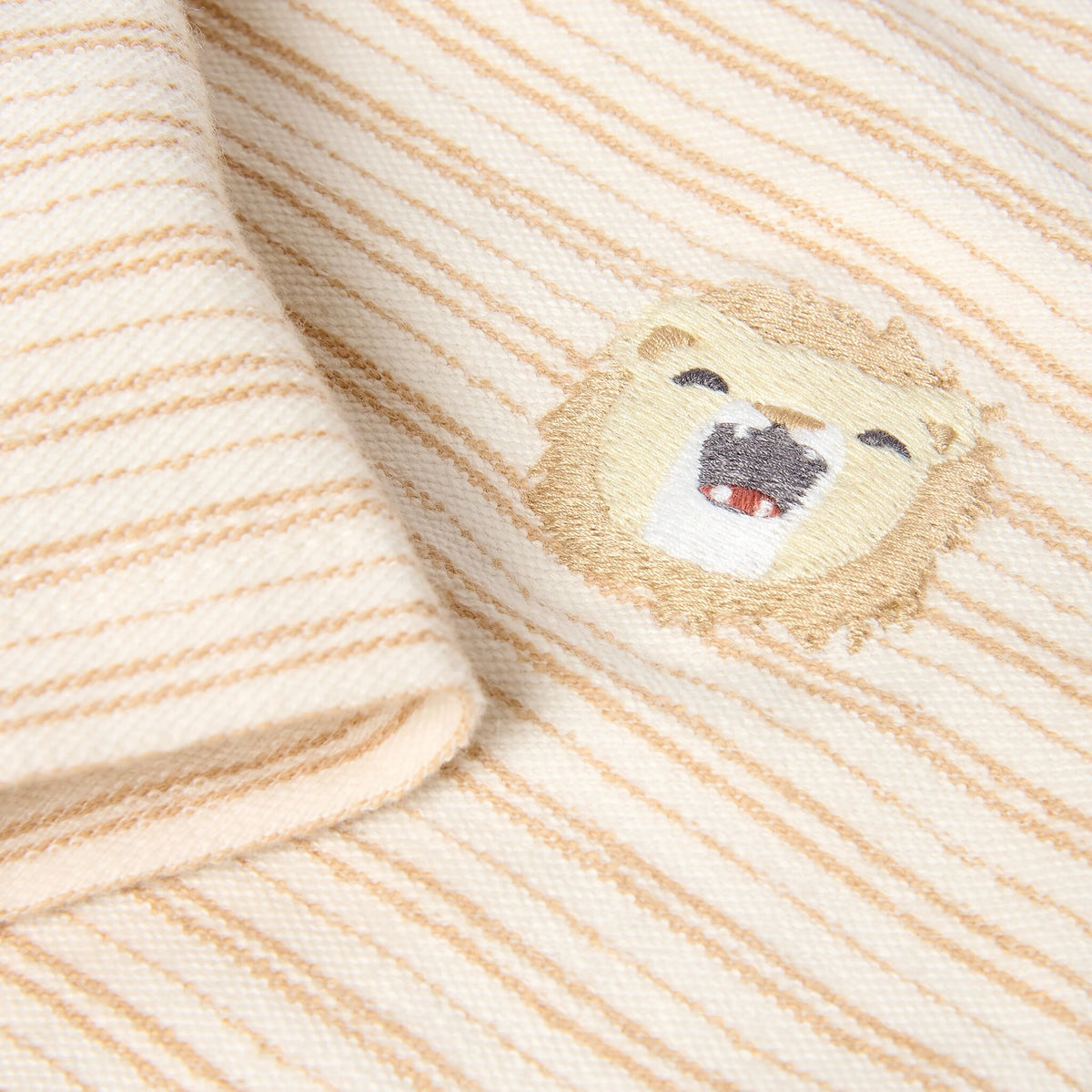 Shirt lange mouwen Streepjes Bruin