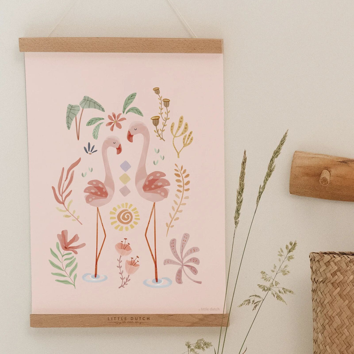 Poster - Roze - Blooming Safari - A3