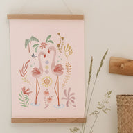 Poster - Roze - Blooming Safari - A3