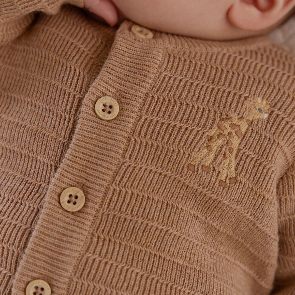 Gebreid Vest Bruin
