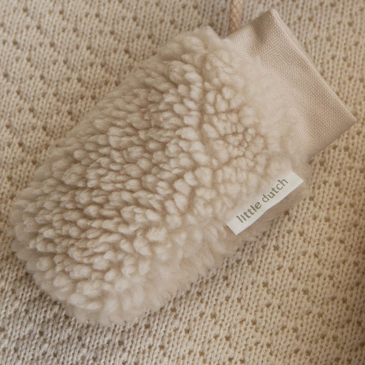 Teddy Wanten Zand Bloemenprint