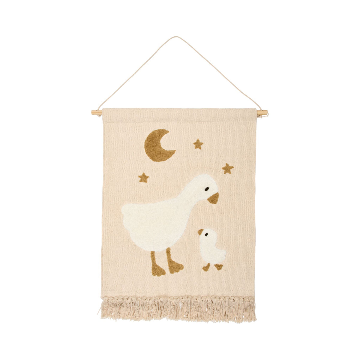 Goose tapestry - White