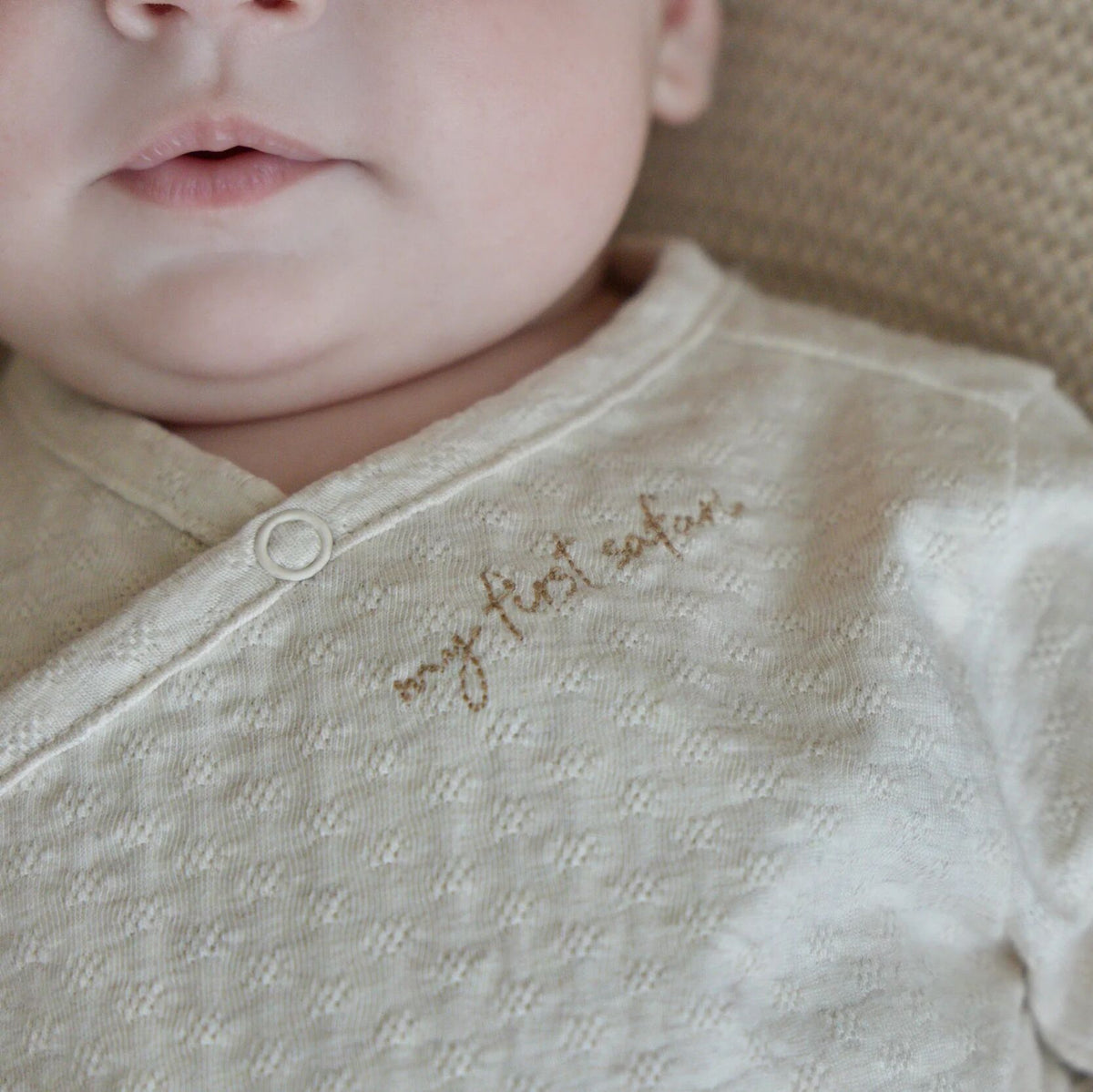 Overslag Shirt lange mouwen Beige