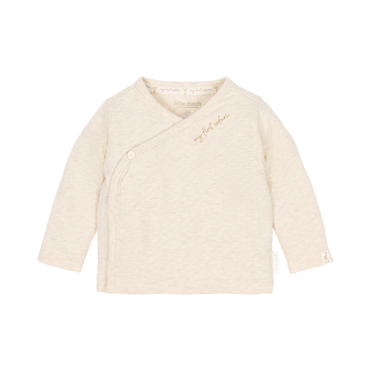 Overslag Shirt lange mouwen Beige