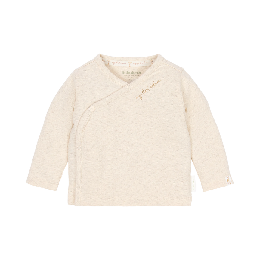 Overslag Shirt lange mouwen Beige