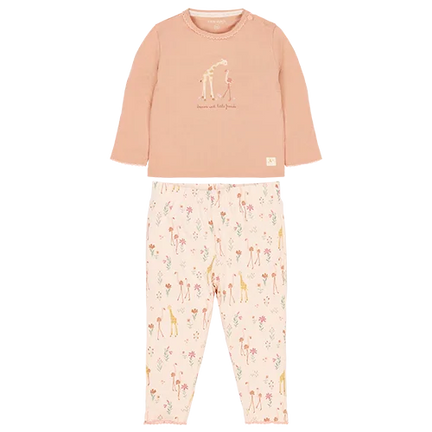 Twee-delige pyjama blooming safari