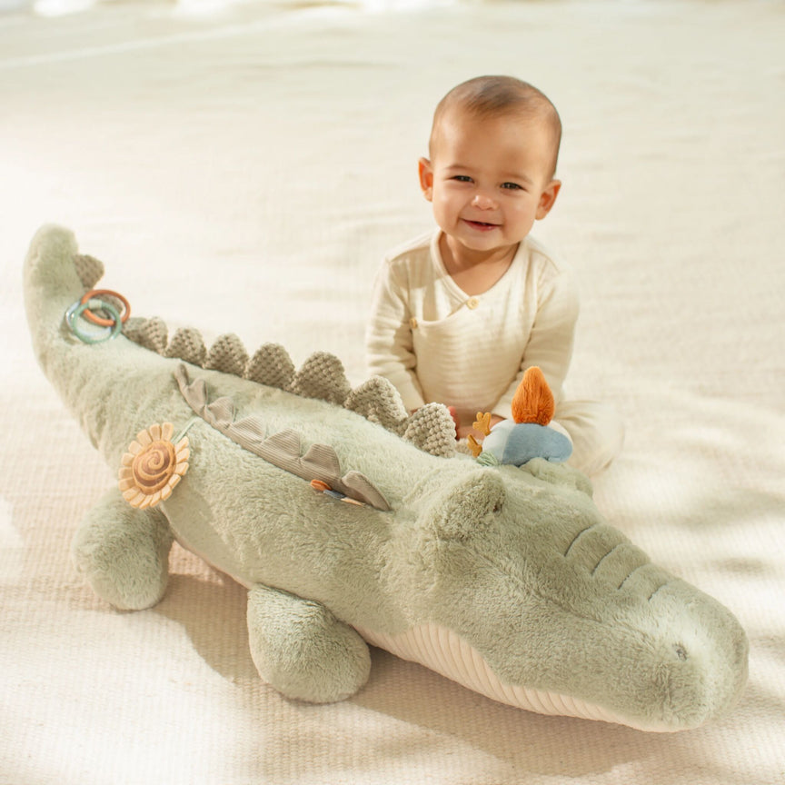 Peluche d'activité Crocodile XL - Vert