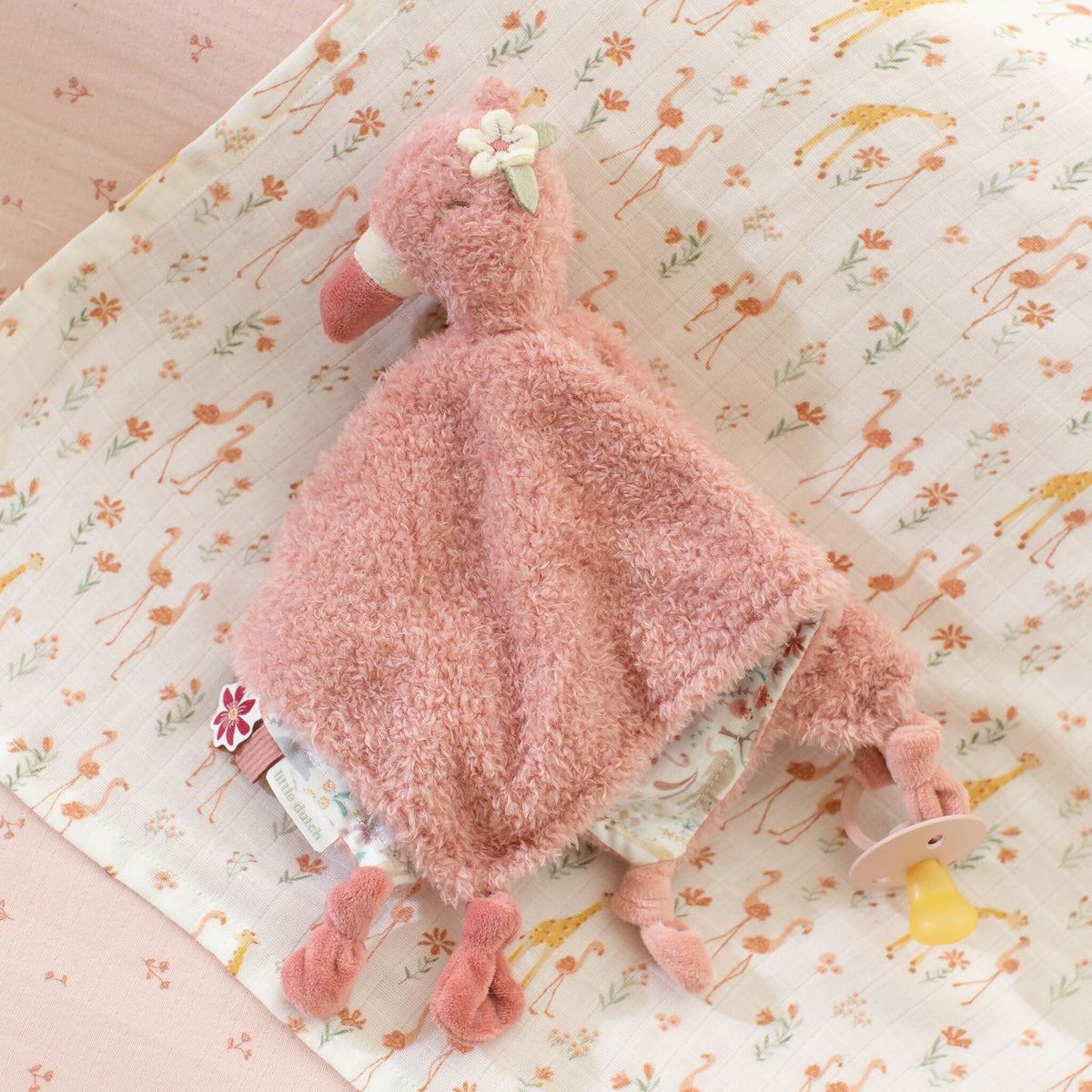 Kuscheltuch Flamingo - Pink