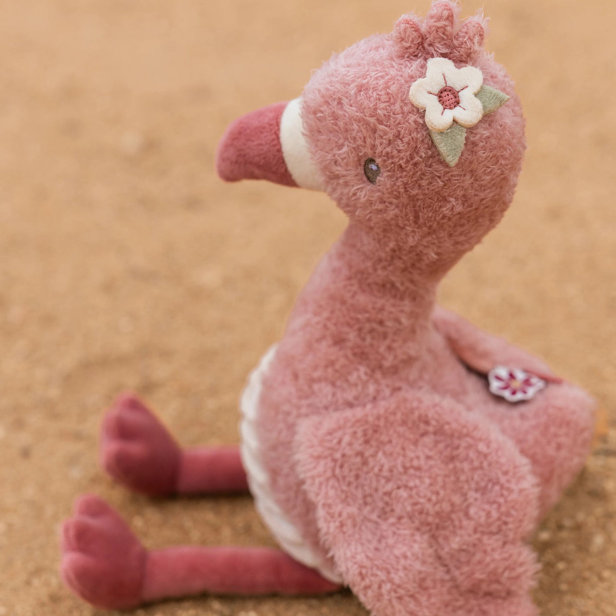 Knuffel Flamingo - Roze - 17 cm