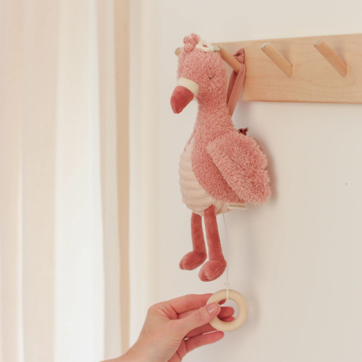 Boîte à musique Flamant Rose - Rose