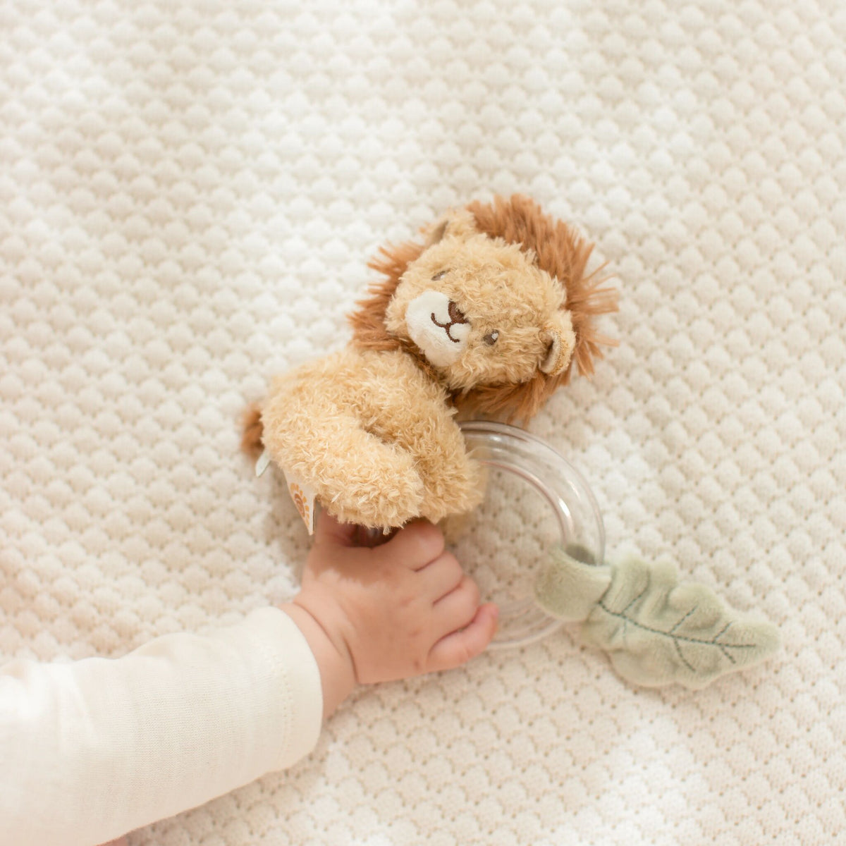 Ring Rattle Lion - Yellow