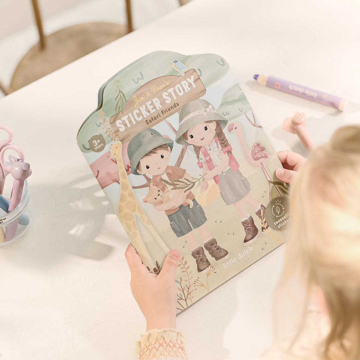 Reusable sticker book - Jim and Rosa