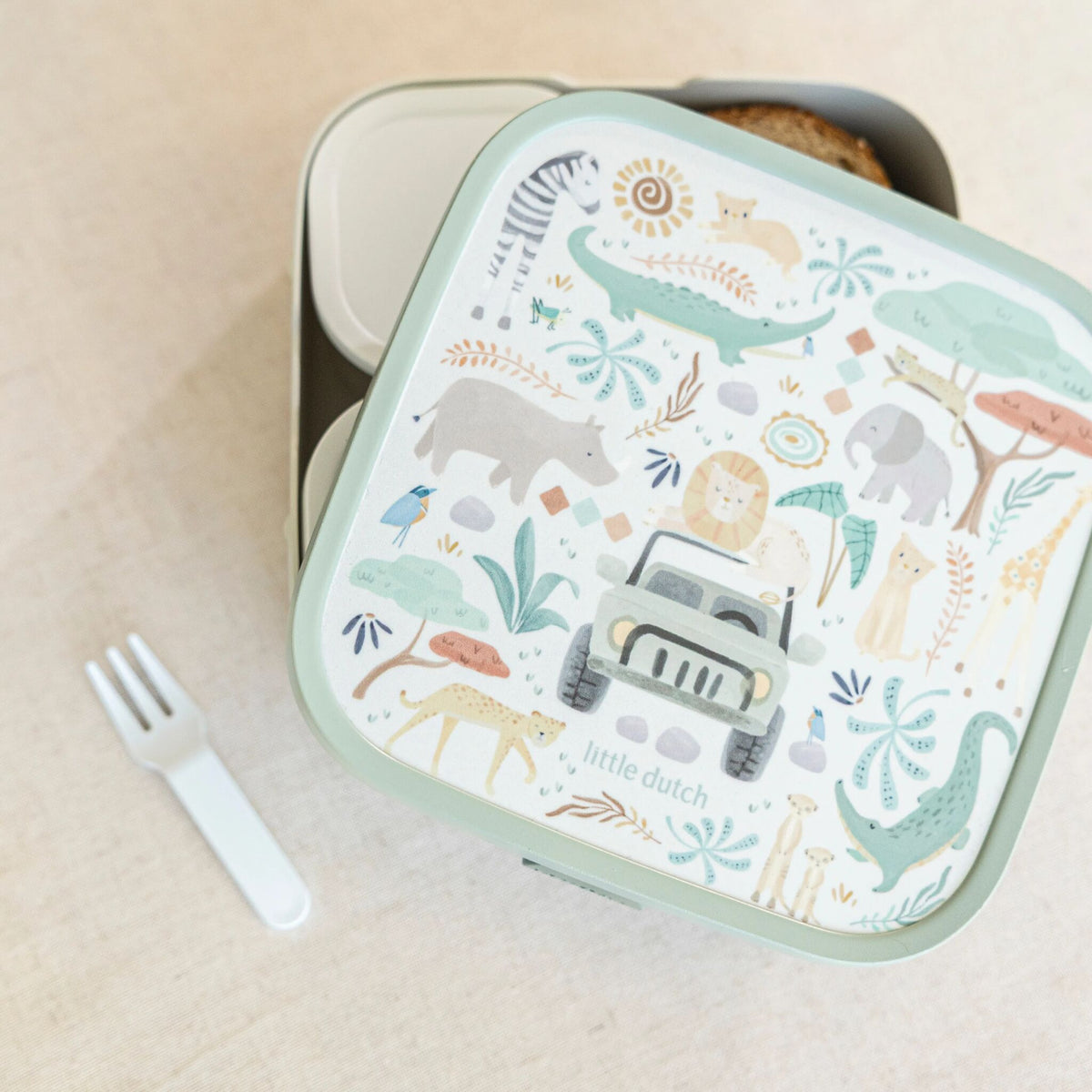 Lunchbox mit Fächern groß - Mepal Campus - Safari Friends