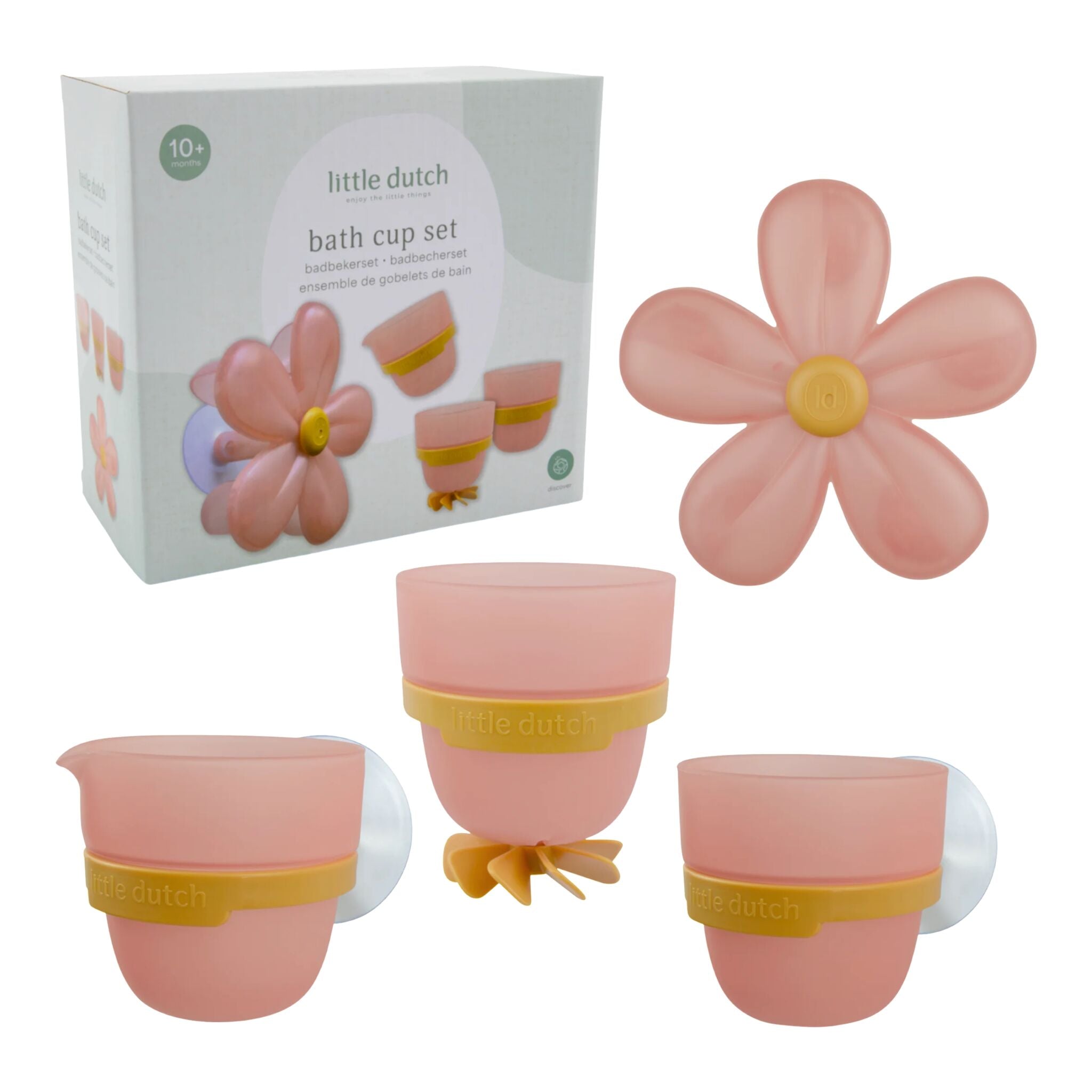 Bathroom cups - pink - Essentials 