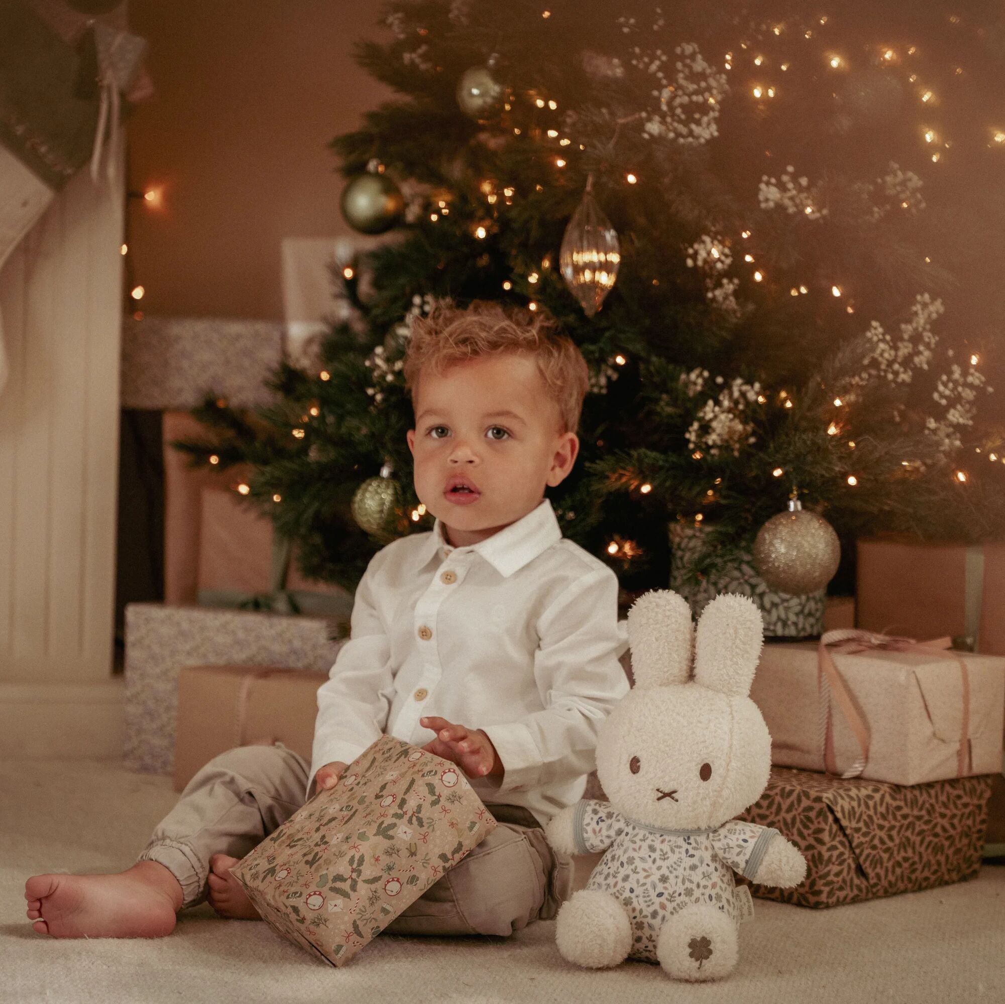 miffy peluche 20 cm - Bleu - Lucky Leaves 