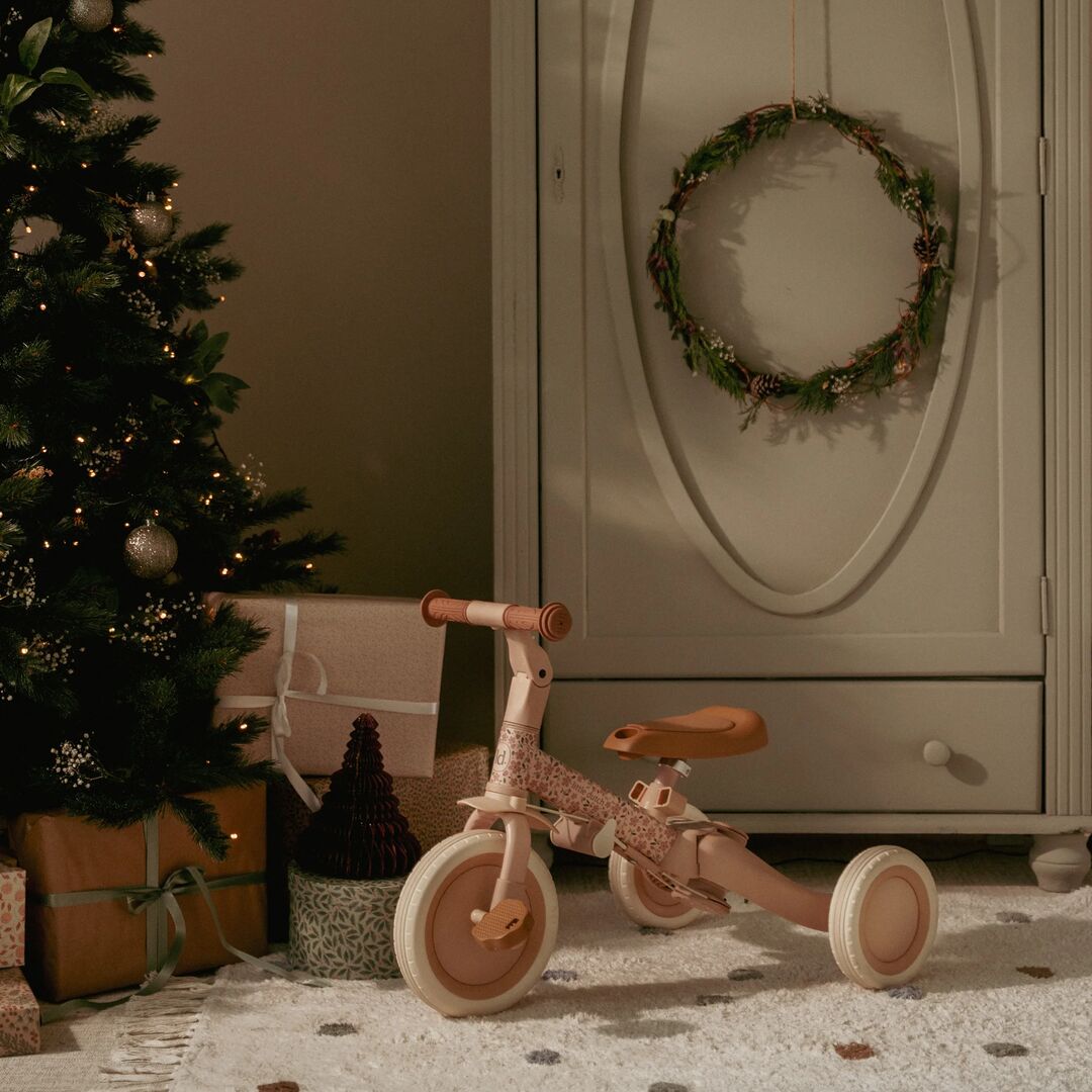 4 en 1 tricycle rose