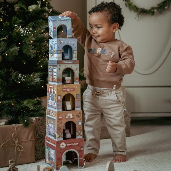 Blocs empilables avec voitures – Multicolore – Essentials 