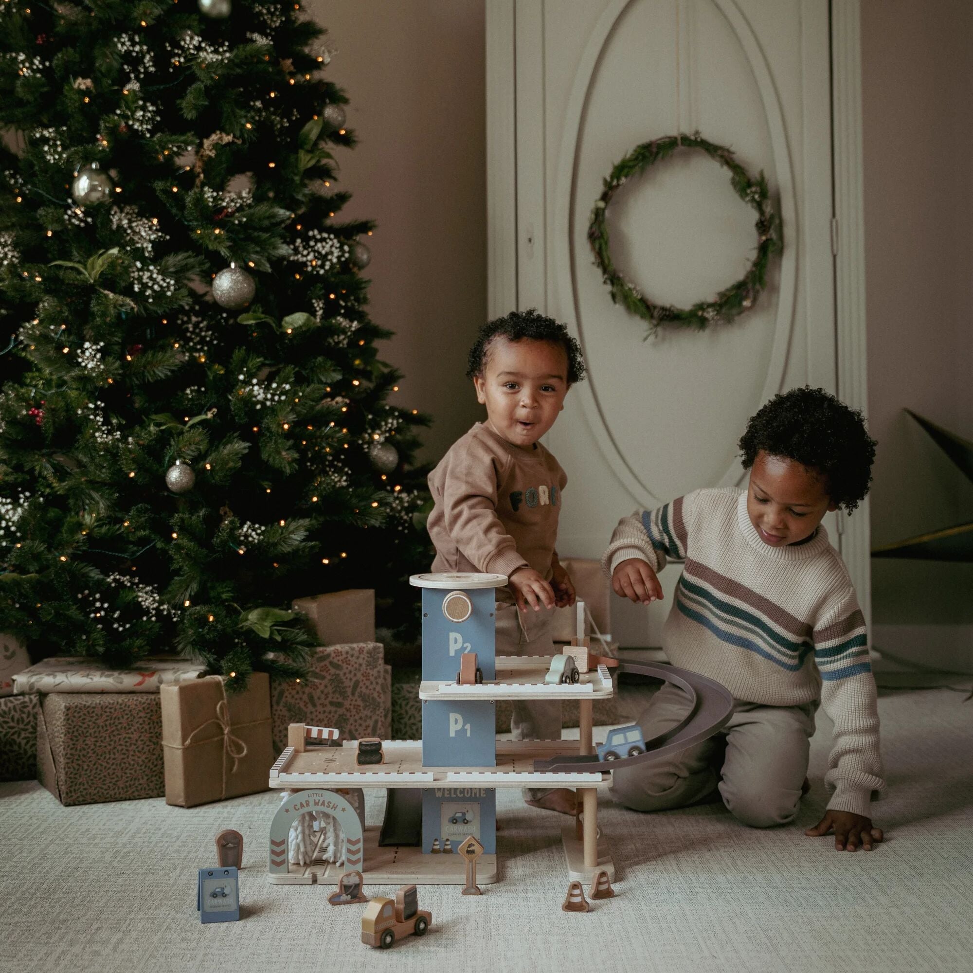 Garage en bois - Bleu - Essentials 