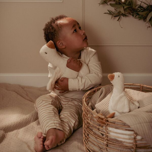 Peluche Oie 25 cm - Blanc - Petite Oie 