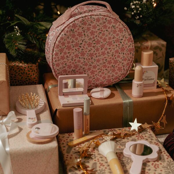 Houten make-up set - Roze