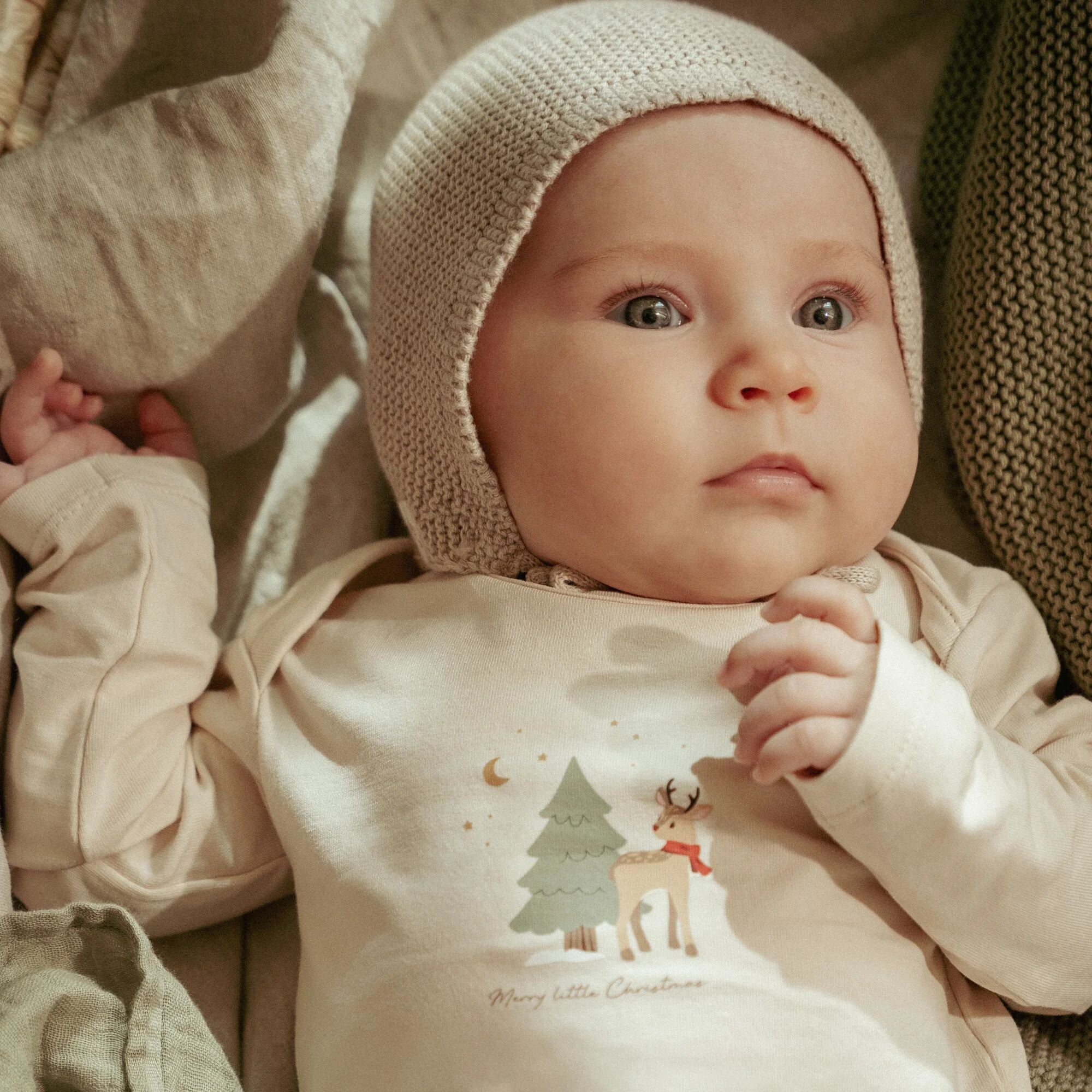 Hat - Beige - Newborn Naturals 
