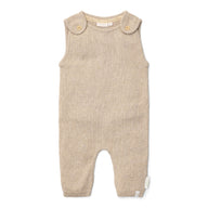 Rompersuit - Knitted - Beige - Newborn Naturals 