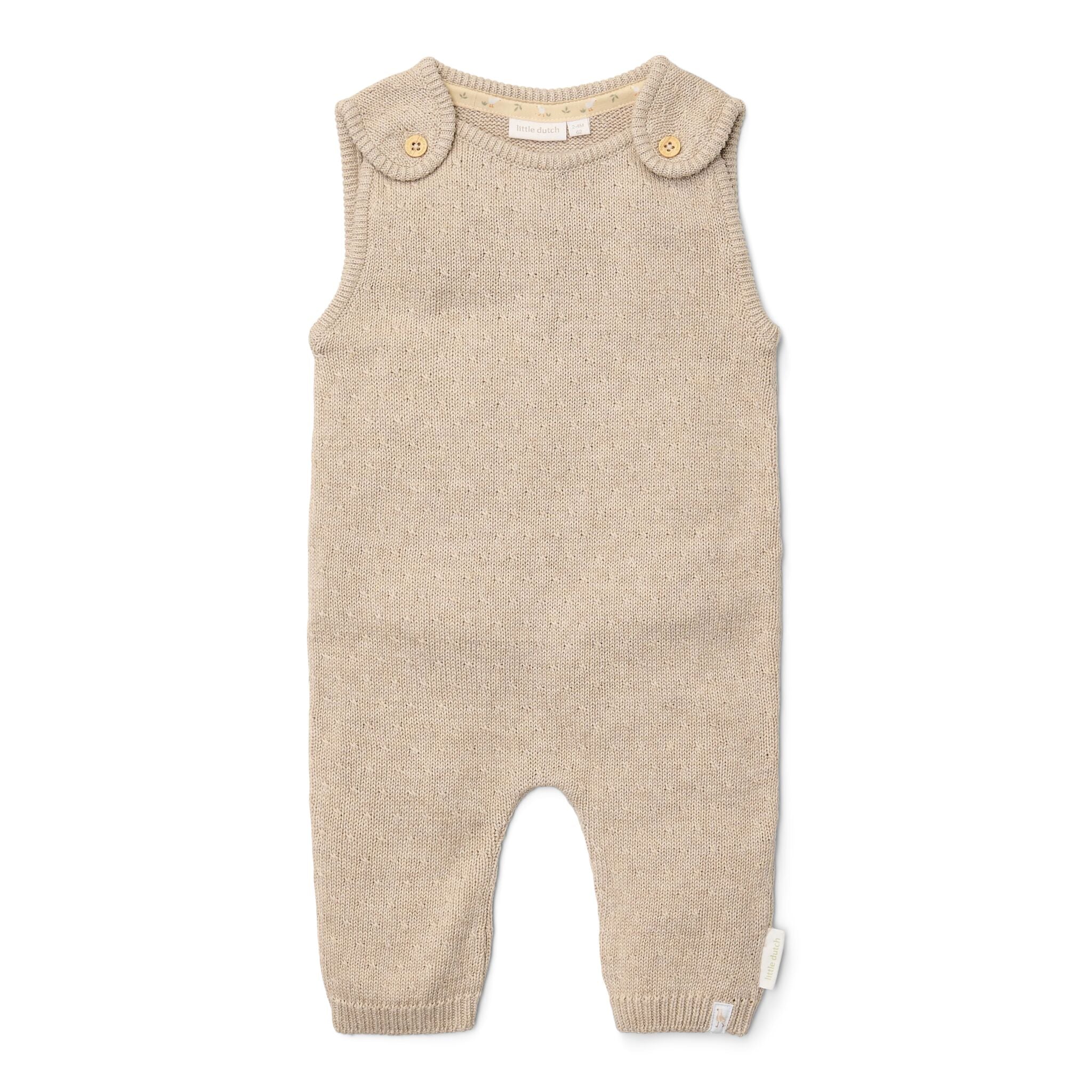 Rompersuit - Knitted - Beige - Newborn Naturals 