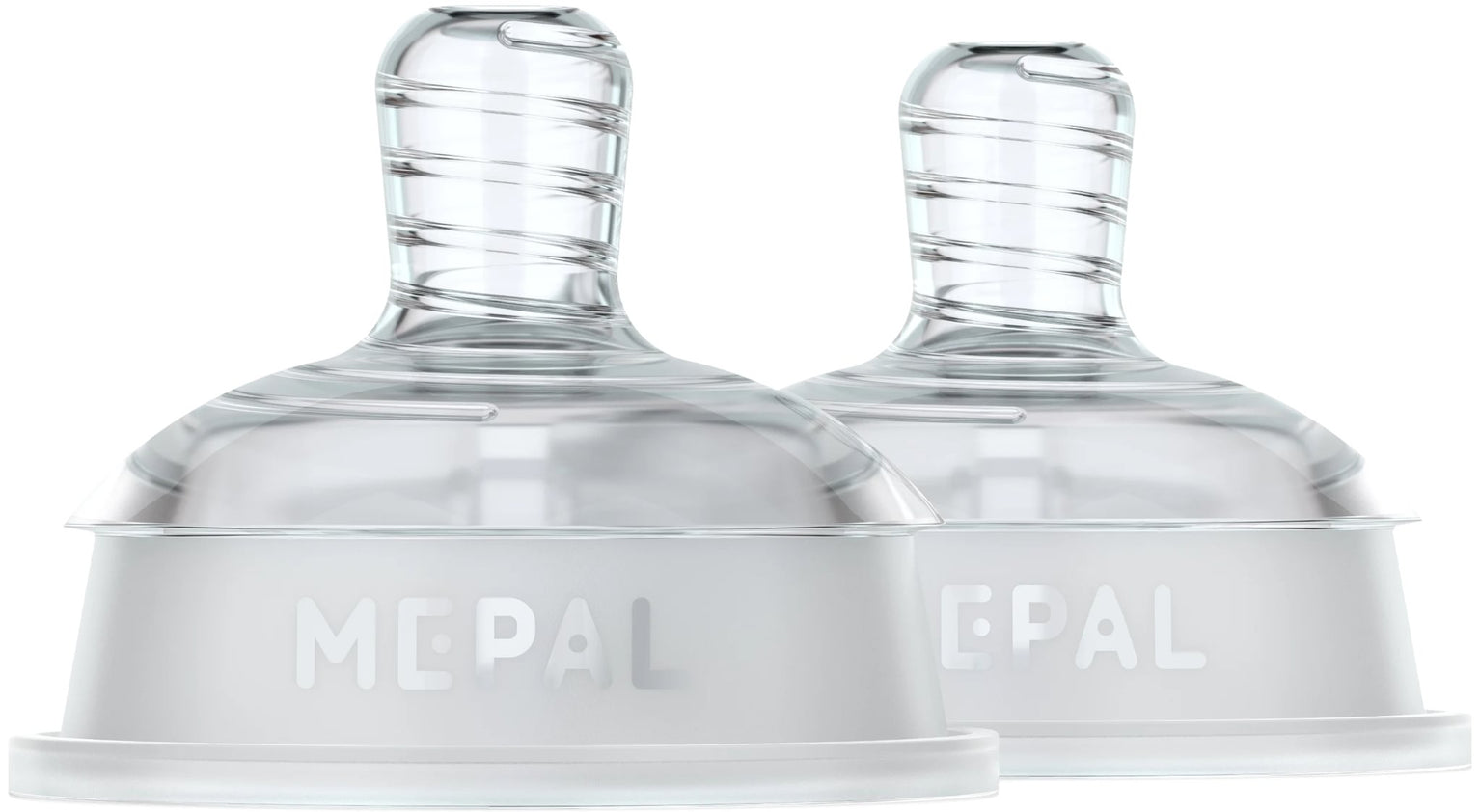 Set Bottle Teat Mio 2-Piece Slow Flow - Clear