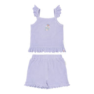 Top and short set - Purple 